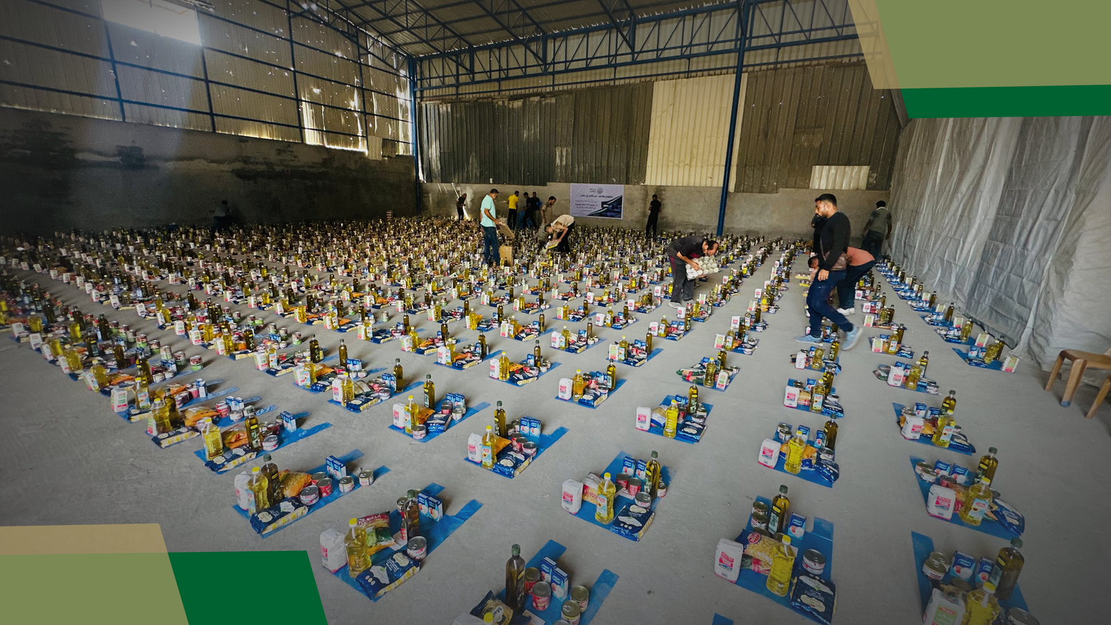 توزيع 600 سلة في شمال قطاع غزة